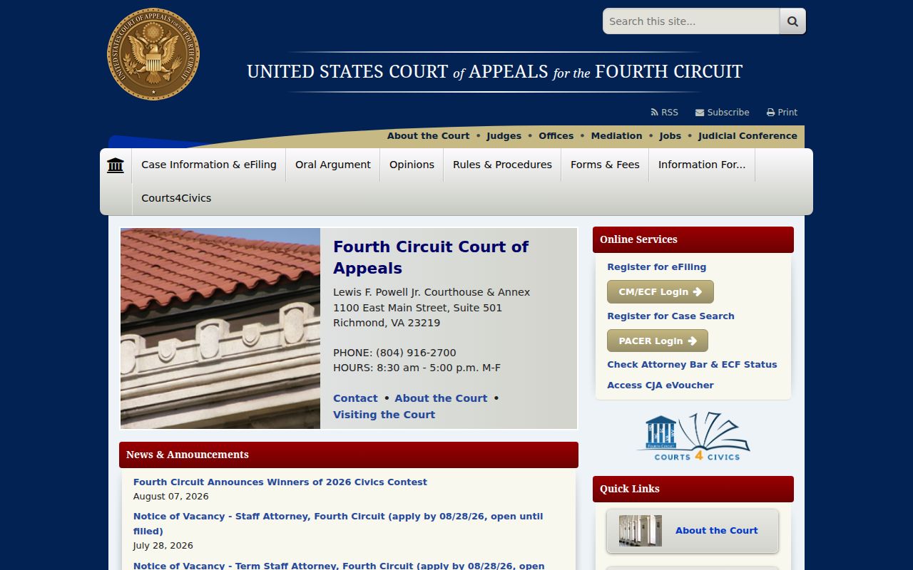 Kings Mountain court docket federal appellate court context