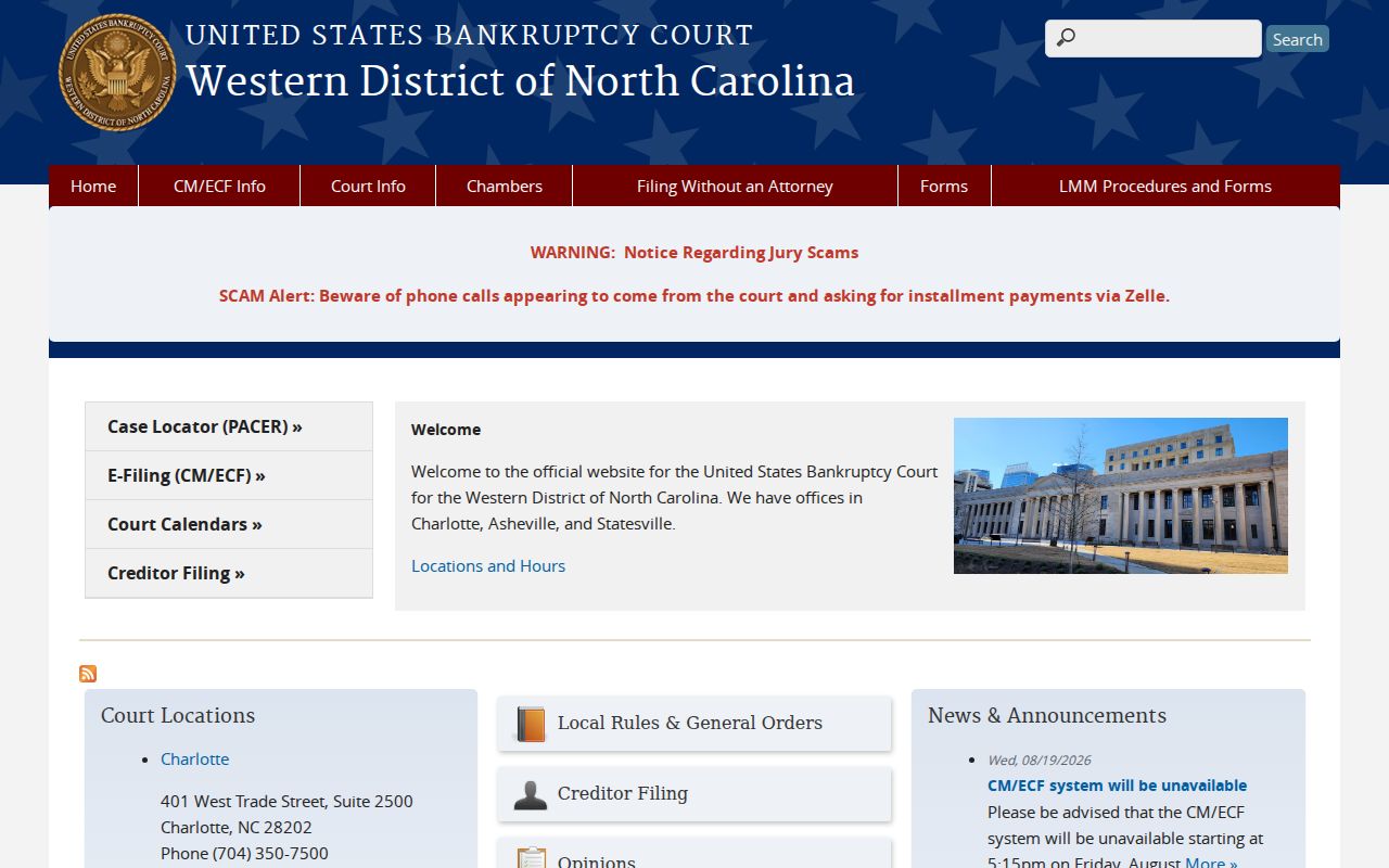 Kingstown court docket federal bankruptcy court context